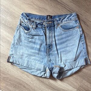 BDG Women's Blue Denim Shorts MOM RISE